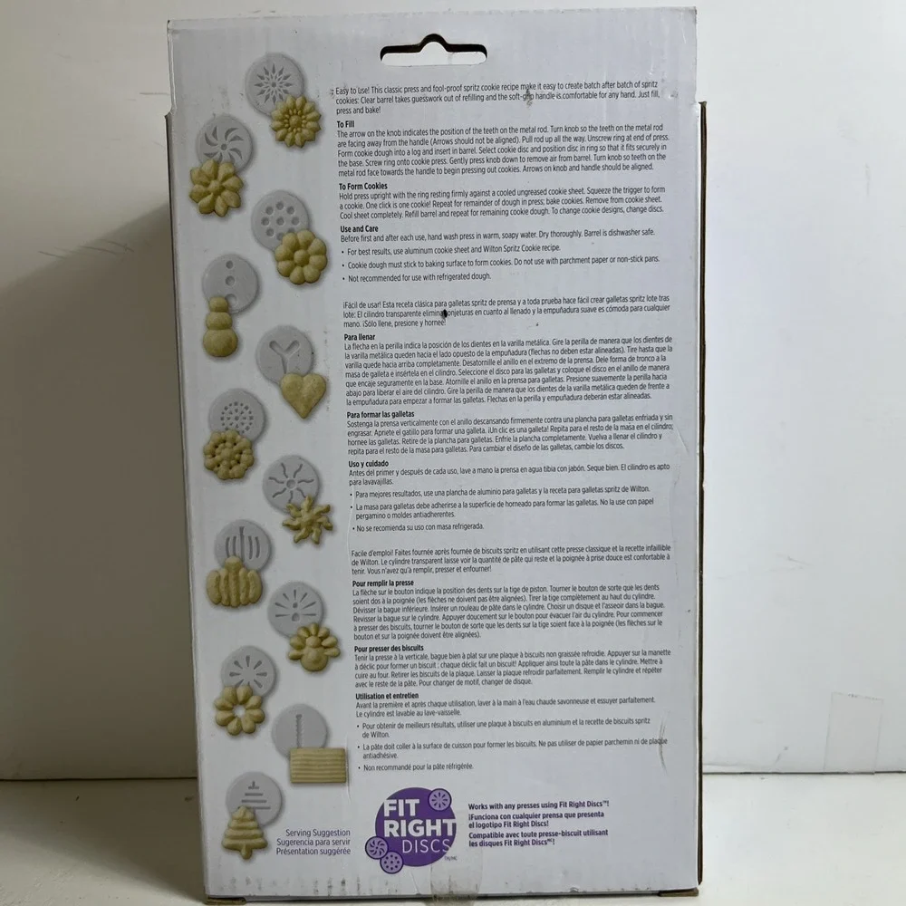 Wilton Preferred Press Cookie Press Set w/ Handle, 12 Disks, 13-Piece